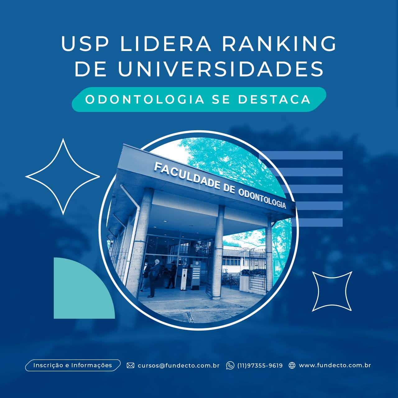 USP lidera ranking de universidades – ODONTOLOGIA SE DESTACA
